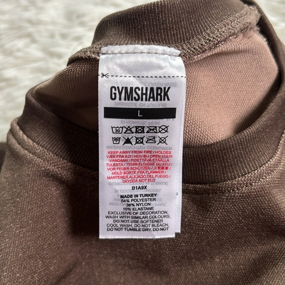 Gymshark Brown Adapt Crop Top - Picture 7 of 9